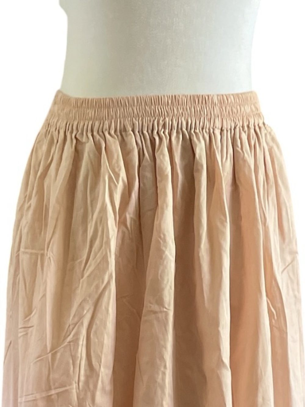 Peachy Tan Prairie Maxi Skirt Cottagecore Balletcore Japanese Style - Picture 3 of 6
